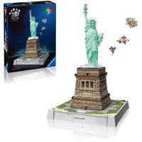 Ravensburger 3D Puzzle Iconics: Freiheitsstatue - mit Licht