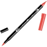 Tombow ABT-845 Fasermaler Dual Brush Pen mit zwei Spitzen, carmine, 1 Stück (1er Pack)