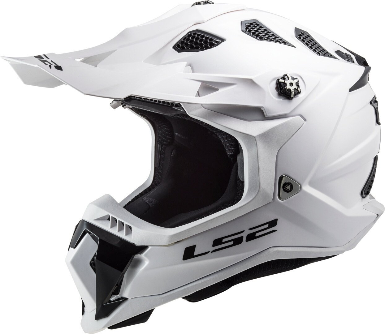 LS2 MX700 Subverter Evo II Solid Motorcross Helm, wit, M Voorman