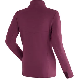 Maier Sports Funktionsshirt MAIER SPORTS "Skutvik HZ W", Damen, Gr. 46, pink (magenta), 40% Wolle, 35% Polyamid, 25% Polypropylen, hoch geschlossener Ausschnitt, Shirts Funktionsshirt, funktionaler Midlayer für Damen, hohe Atmungsaktivität