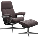 Stressless Consul (Set, Relaxsessel mit Hocker), rot