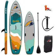 F2 SUP Board Stand Up Paddle Board Glide WS 10,8 Fuß Petrol