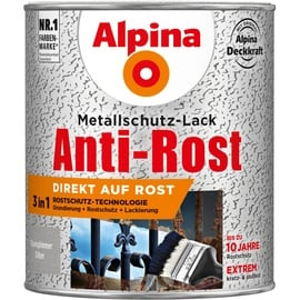 Alpina Anti-Rost Metallschutz-Lack 750 ml eisenglimmer silber
