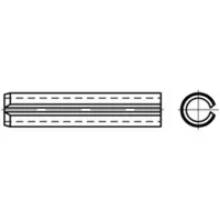 Industrial Quality Supplies DIN 1481/ISO 8752 Spannstifte Federstahl 3