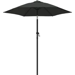 vidaXL Sonnenschirm Anthrazit 200 x 224 cm Aluminium
