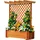 Promadino Rankkasten mit Pergola 102 x 65 cm Braun