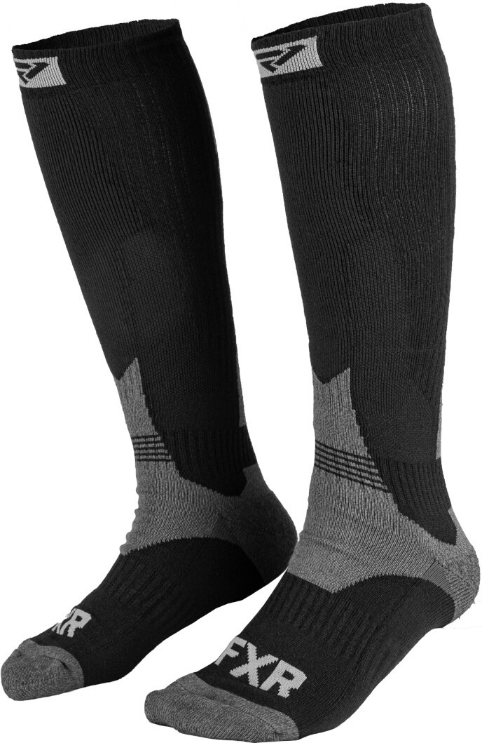 FXR Boost Performance 2023 Socken (2er Pack), schwarz-grau, Größe L XL