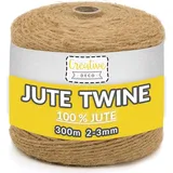 Creative Deco Juteschnur 300m 2-3 mm 3-lagig Braun/Bronze