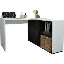 FMD Eckschreibtisch Valley Weiß