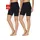 VIVANCE ACTIVE, Damen, Gr. 40/42, N-Gr, schwarz (2x schwarz), Single Jersey, Obermaterial: 95% Baumwolle, 5% Elasthan, unifarben, Basic, figurbetont ca. Mitte Oberschenkel, Hosen Radlerhose, mit Gummibund, Loungewear, Topseller