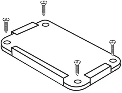 Additional base for double wind screen