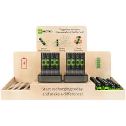 RECYKO PRO, MRO „Akku Management Display“, Display, Ladekabel, 2x Ladegerät, 40x Akkus