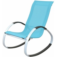 Schaukelsessel Relaxsessel Gartensessel Sessel Gartenstühle Gartenmöbel blau
