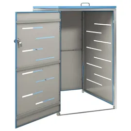vidaXL Mülltonnenbox 69 x 77,5 x 113 cm blau