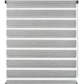 GARDINIA Doppelrollo de luxe 70 x 180 cm grau