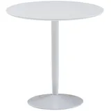 Wohnling Bistrotisch WL6.504, Weiß hochglanz, Rund 75 x 74cm
