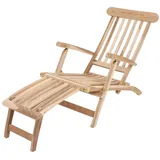 deluke LEON Sonnenliege 150 x 60 x 81 cm Braun