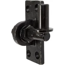 GAH Alberts Alberts 340766 Kloben zum Anschrauben | verstellbar um 20 mm | galvanisch schwarz verzinkt | Dornmaß Ø16 mm | Platte 105 x 45 mm