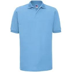 Russell Adults Hardwearing Polycotton Polo, sky, XS