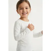 KIDS ONLY ONLY Kognew Only L/S Tee Jrs Noos Langarmshirt, Cloud dancer), 122/128, EU - 122-128