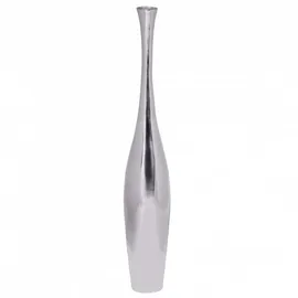 FineBuy Deko-Vase 75 x 9 x 9 cm Silbern