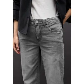 STREET ONE Wide Leg Jeans light Grey random washed, 32 - 32W / 30L