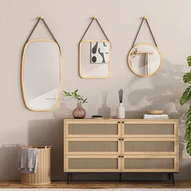 Vicco Spiegel Mirno, 44 x 78 cm mit verstellbarem Gurt, Vicco