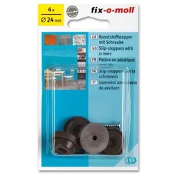 Kunststoffstopper mit Schraube fix-o-moll 24mm braun