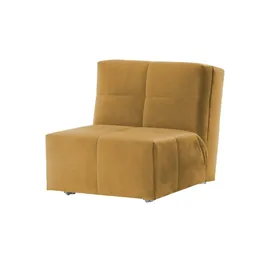 Nehl Schlafsessel Solino Velours 85 x 85 x 102 cm Gelb mit Schlaffunktion