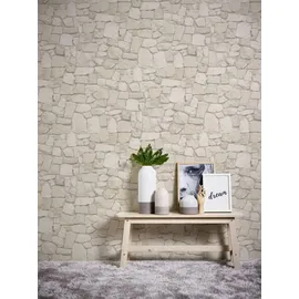 A.S. Création Papiertapete Steinoptik 53 cm x 10 m 0 g Beige/Braun 692429