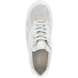 Gabor Sneaker Low Damen Weite E Beige/Weiß 39