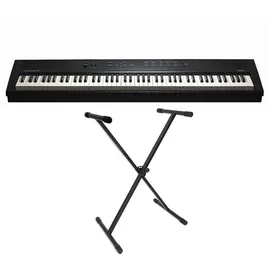 Kurzweil KAE1-LB Stage Piano Keyboard Schwarz 88 Tasten + keepdrum Keyboardständer