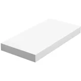VASAGLE Wandregal, Wandboard für Bücher, Bilder, Deko, Schweberegal, 40 x 20 x 3,8 cm, Büroregal, MDF, für Wohnzimmer, Küche, Flur, Schlafzimmer, Badezimmer, weiß LWS24WT