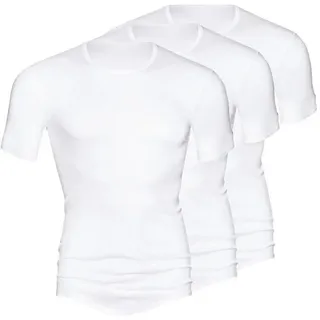 Mey Unterhemd 3er Pack Noblesse (Spar-Set, 3-St) Unterhemd / Shirt Kurzarm - Baumwolle - Ohne auftragende Nähte weiß 7