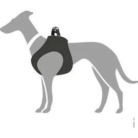 Hunter Hilo Hundegeschirr mit Leder, für kleine Hunde schwarz, XXS-XS