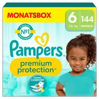 Pampers Premium Protection Gr.6 Einwegwindel, 13kg+, 144 Stück