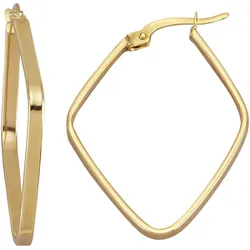 Paar Creolen FIRETTI "Schmuck Geschenk Gold 375 Ohrschmuck Ohrringe", gold (gelbgoldfarben), Ohrringe, Damen, Gelbgold 375