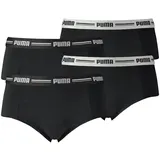 Puma Damen Mini Shorts - Iconic, Soft Cotton Modal Stretch, 4er Pack Schwarz S
