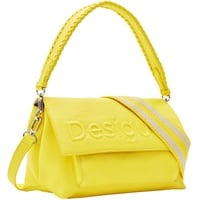 Desigual Women's Half Logo 24 VENEC Accessories PU Across Body Bag, Yellow