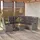 vidaXL 3-tlg. Garten-Lounge-Set mit Kissen grau