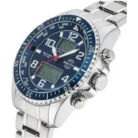 Master Time World Timer MTGA-10922-32M Herrenarmbanduhr Mit Wechselband