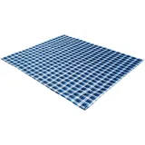 High Peak Cozy Picknickdecke, blau/schwarz