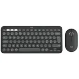 Logitech Pebble 2 Combo + Bluetooth QWERTY Dänisch Schwarz