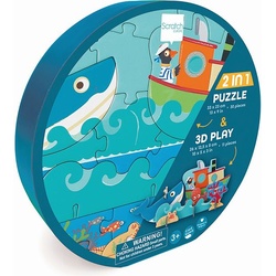 Scratch - 2in1 Spielpuzzle 3D Ozean 30 Teile