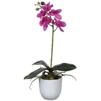 Mica decorations Mica Kunstpflanze Phalaenopsis im Topf violett, 48