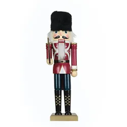 35cm Holz Nussknacker Mr.Fellmütze