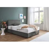 ATLANTIC home collection Bett »Corinna«, Boxbett inkl. Stauraum, Cord, erhältlich in unterschiedlichen Breiten dunkelgrau, , 25472734-0 Cord,