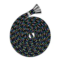 ONEFLOW Wechsel Handykette für Twist Case, Handyband zum Umhängen ohne Hülle, Universal Handy Umhängeband Kordel abnehmbar, Smartphone Stoff Band Handykordel 155 cm lang, Schwarz Bunt - 10.1 x 14.6 x 1.4 cm