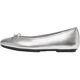 FitFlop Delicato Bow Soft Ballerina IH2-011, Women Ballerinas für Damen, silber, Größe 37 EU