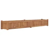vidaXL Hochbeet Massivholz Teak 200 x 30 x 25 cm